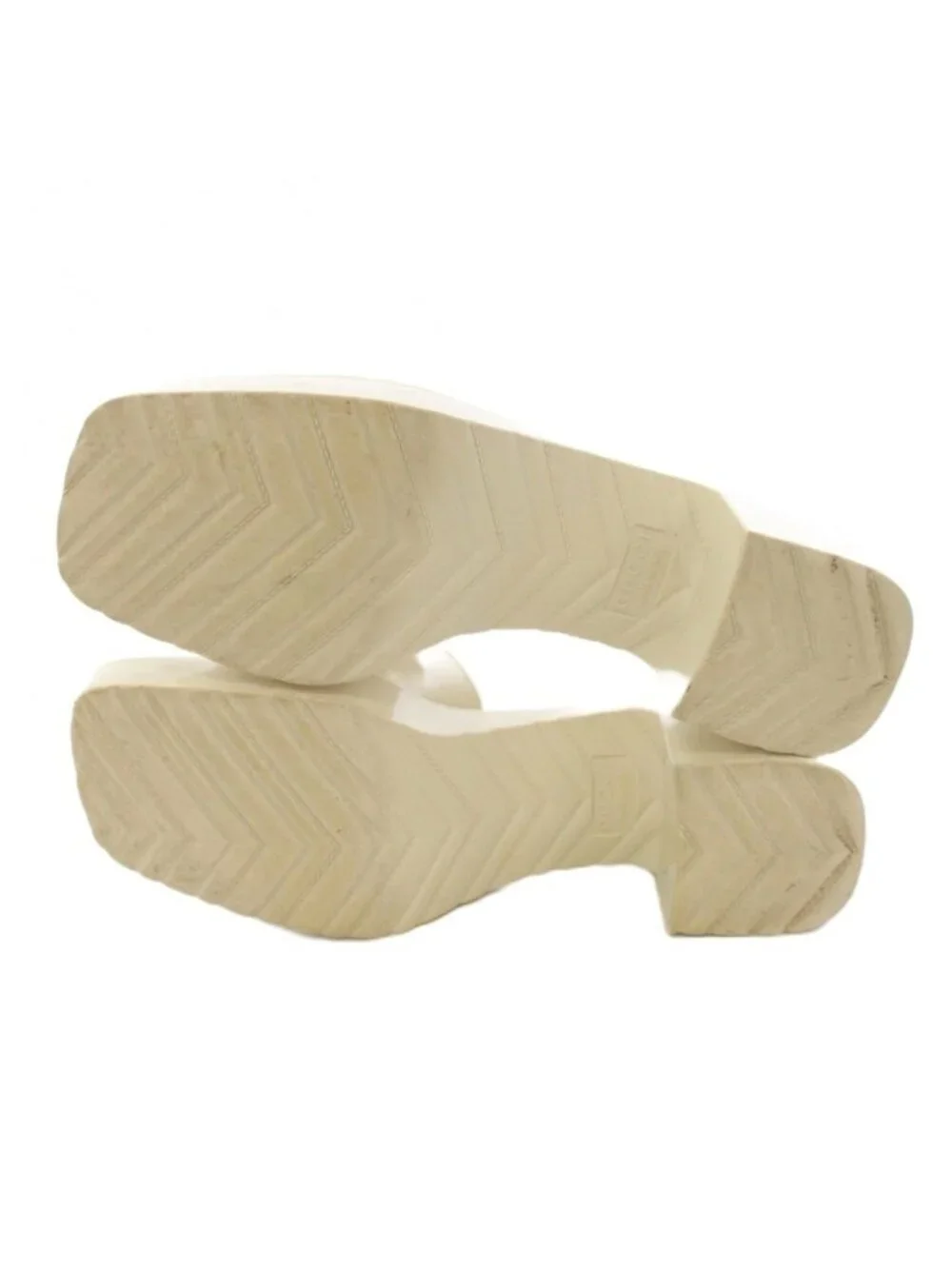 Gucci Rubber Slidesandals Square Heel
